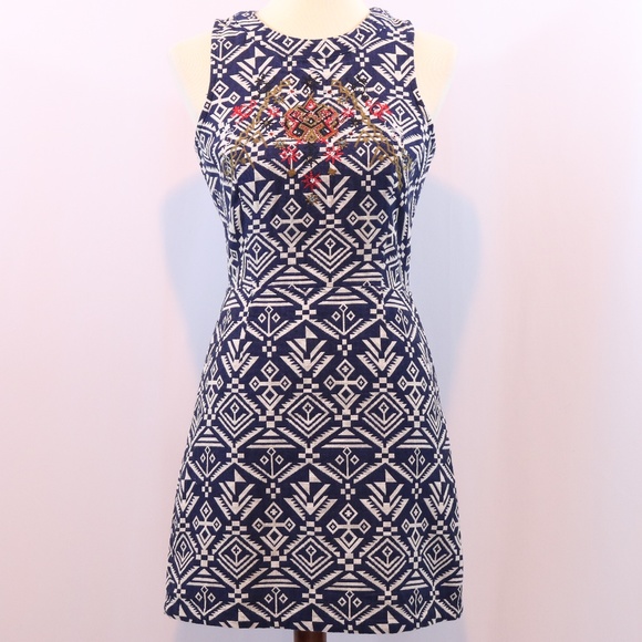 Francesca's Miami Embroidered Back Out Dress - Picture 2 of 7